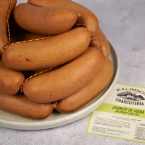 CHORIZO DE VIENA AHUMADO CON PIEL KALIMNOS (2 unidades)