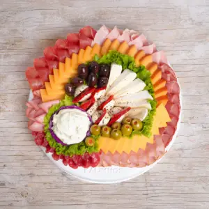 PICADA DE FIAMBRES Y QUESOS ESPECIALES GRANDE (Comen 4, Pican 8)