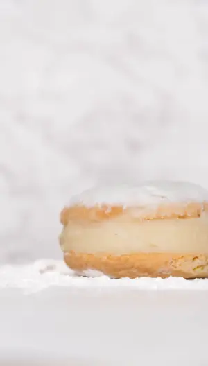 Alfajor de mousse de limon