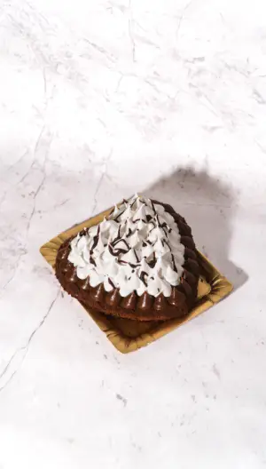 Box torta de Brownie corazón