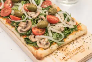 Pizza veggie. RECTANGULAR