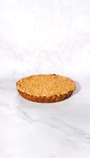 Torta crumble de manzana