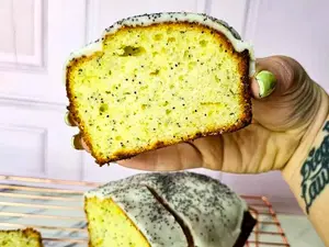 Budin de limon y amapolas