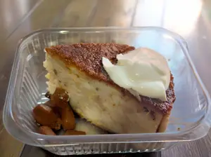 Budin de pan casero.