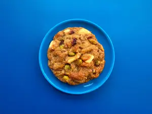 Cookie pistacho y chocolate blanco