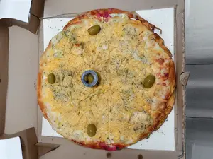 Pizza cuatro quesos