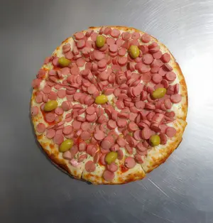 Pizza de salchichas