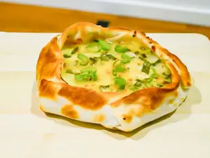 Queso y cebolla