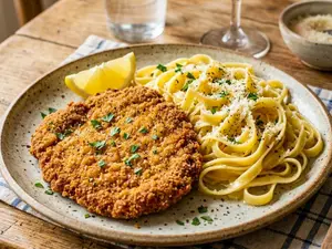 Milanesa de peceto + guarnición