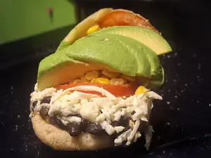 Arepa vegetariana