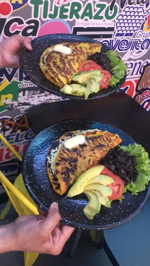 Cachapa vegetariana