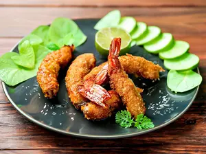Langostinos empanados