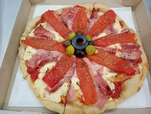 Jamón y morrones