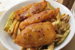 Pechurricas thai con papas fritas