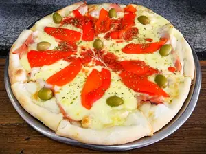 Jamón y morrones