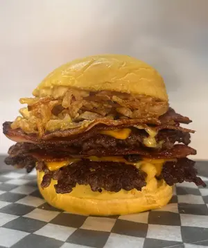 Crispy honey doble burger