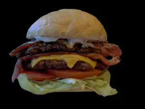 Deluxe doble burger
