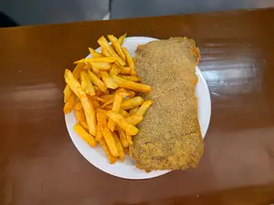 Milanesa simple al plato