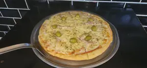 Pizza muzza con jamon