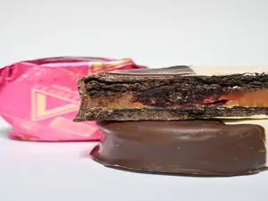 Alfajor frambuesa