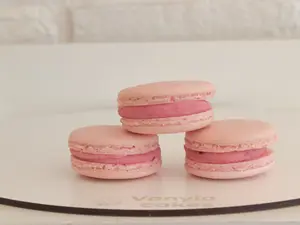Macaron de frambuesa