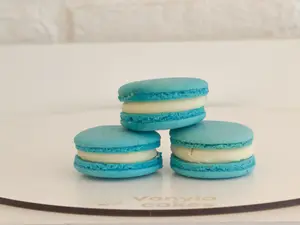 Macaron de vainilla y nutella