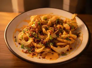 Papas con cheddar - 2 personas