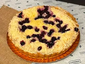 Crumble de ricota y arándanos