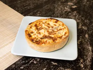 Tarta de pollo y champignon