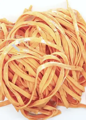 Fideos morrón