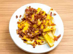 Fritas cheddar bacon