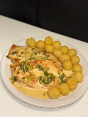 Pollo al verdeo con noisette