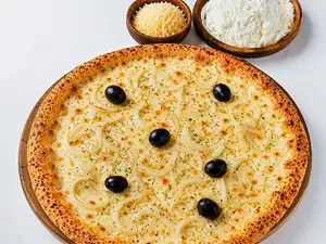Pizza fugazza con queso