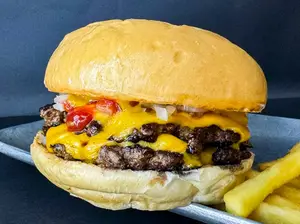 Hamburguesa doble 1/4 viking