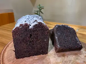 Porcion De Budin De Cacao Amargo