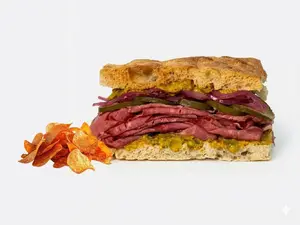 Pastrón original + chips