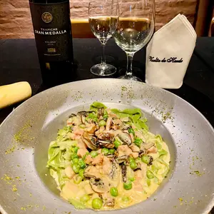 Fettuccini de espinaca