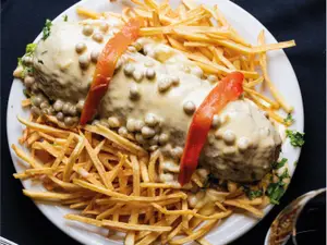 Milanesa rellena para 2 pers