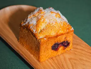 Scon de arándanos y jengibre