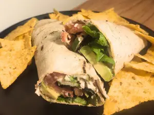 Wrap veggie fresquito c/nachos
