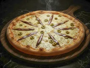 Muzzarela c/anchoas 12 porcion
