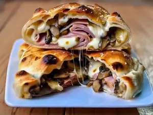 Cazone jamon y champignon xl