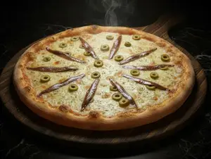 Muzzarela c/anchoas 12 porcion