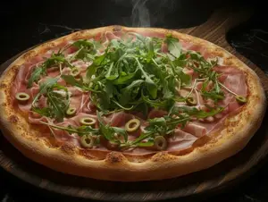 Parmesana con rúcula 8 porcion