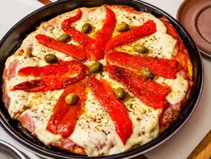 Jamón y morrón