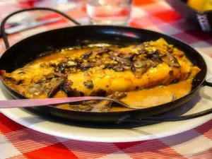 Canelones de pollo y verdura