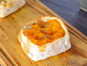 Canastita de calabaza y queso