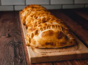 Canastita de rúcula con salmón