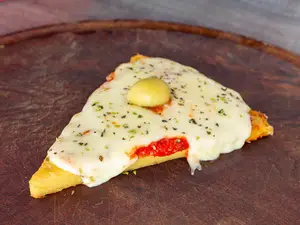 Porción de faina a la muzzarella