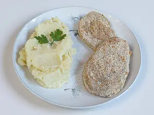 Milanesa de berenjena c guarn